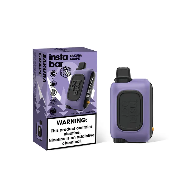 INST WT15000 PUFF SAKURA GRAPE 5% SALT NIC